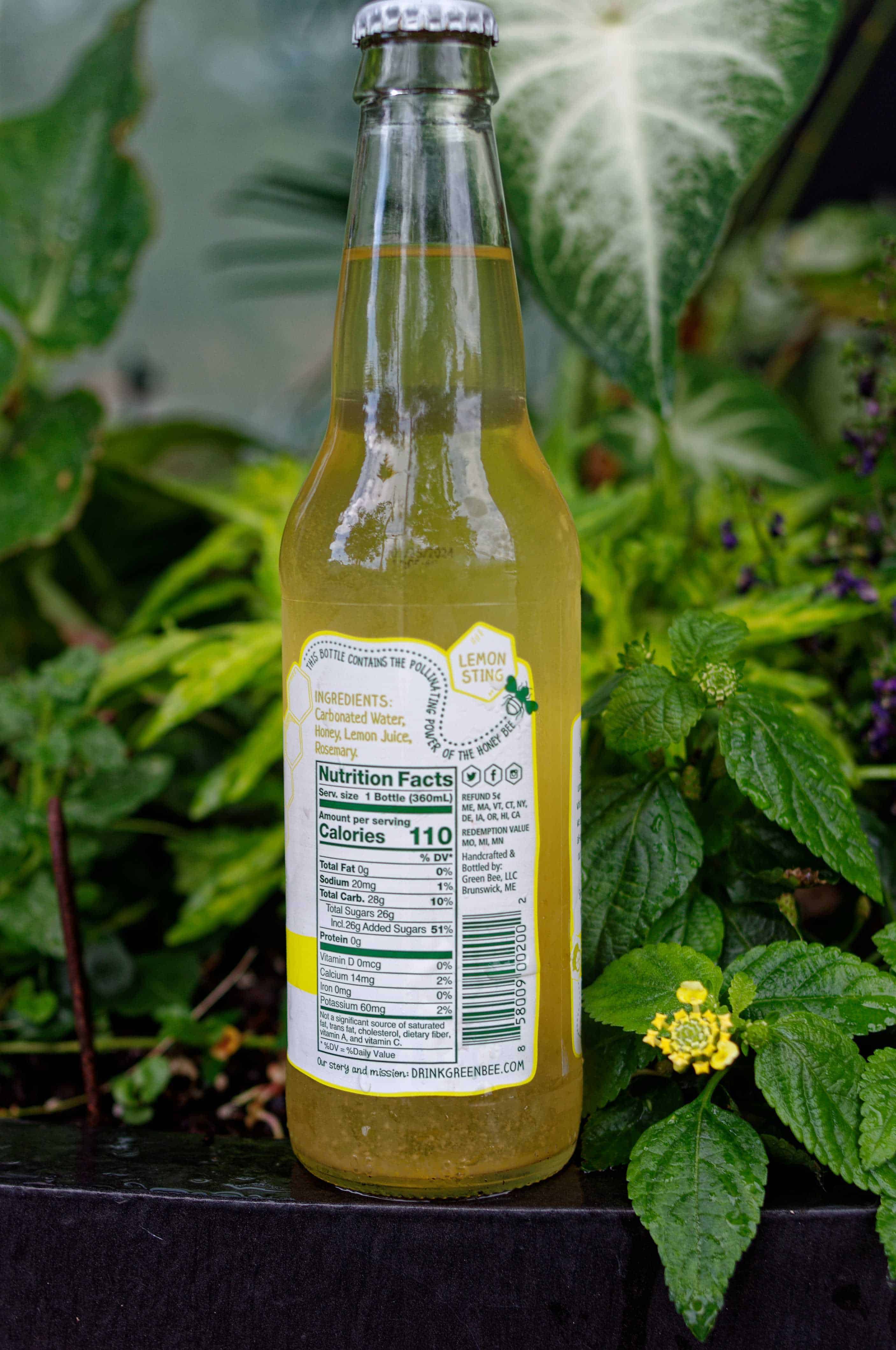 Green Bee Honey Soda Lemon Sting Beverage
