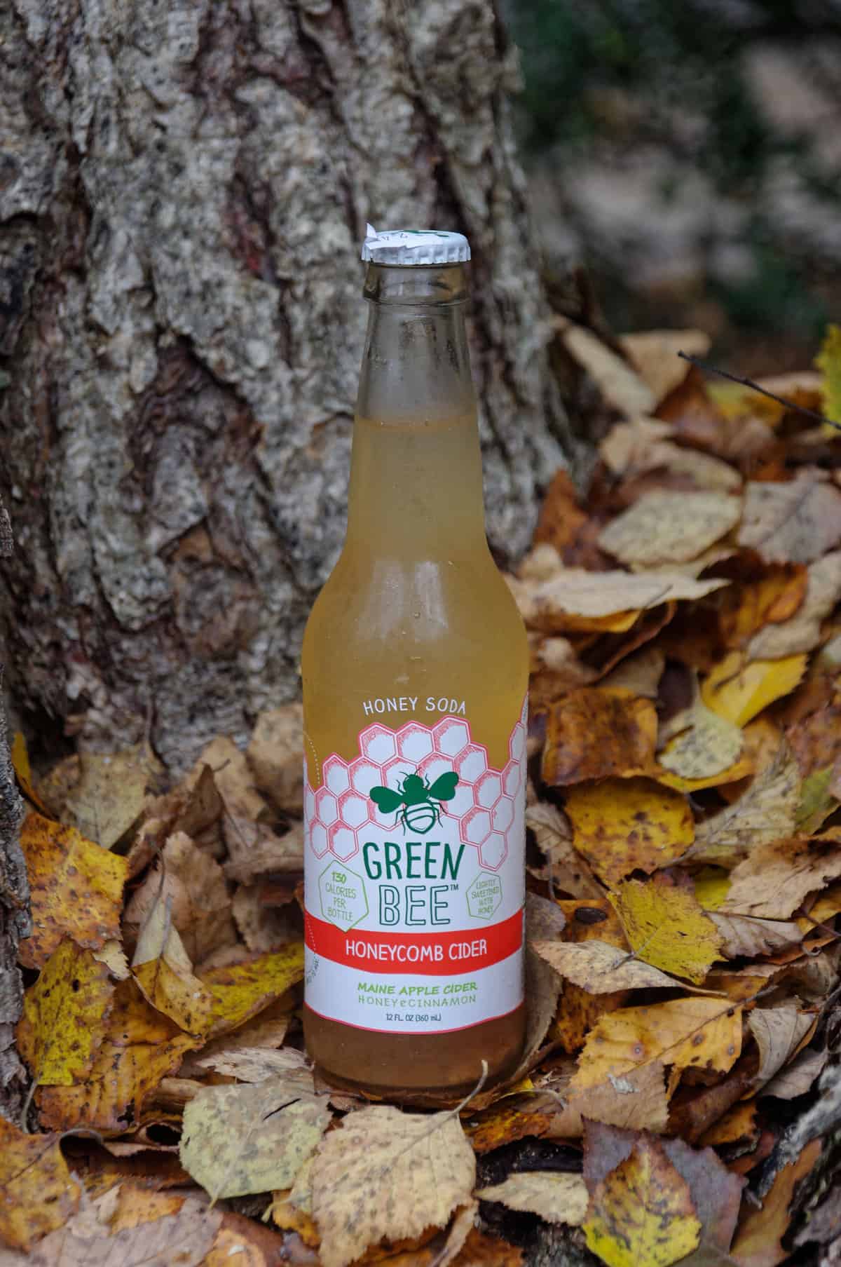 Green Bee Honeycomb Cider Fall Foliage TheHoneyReview