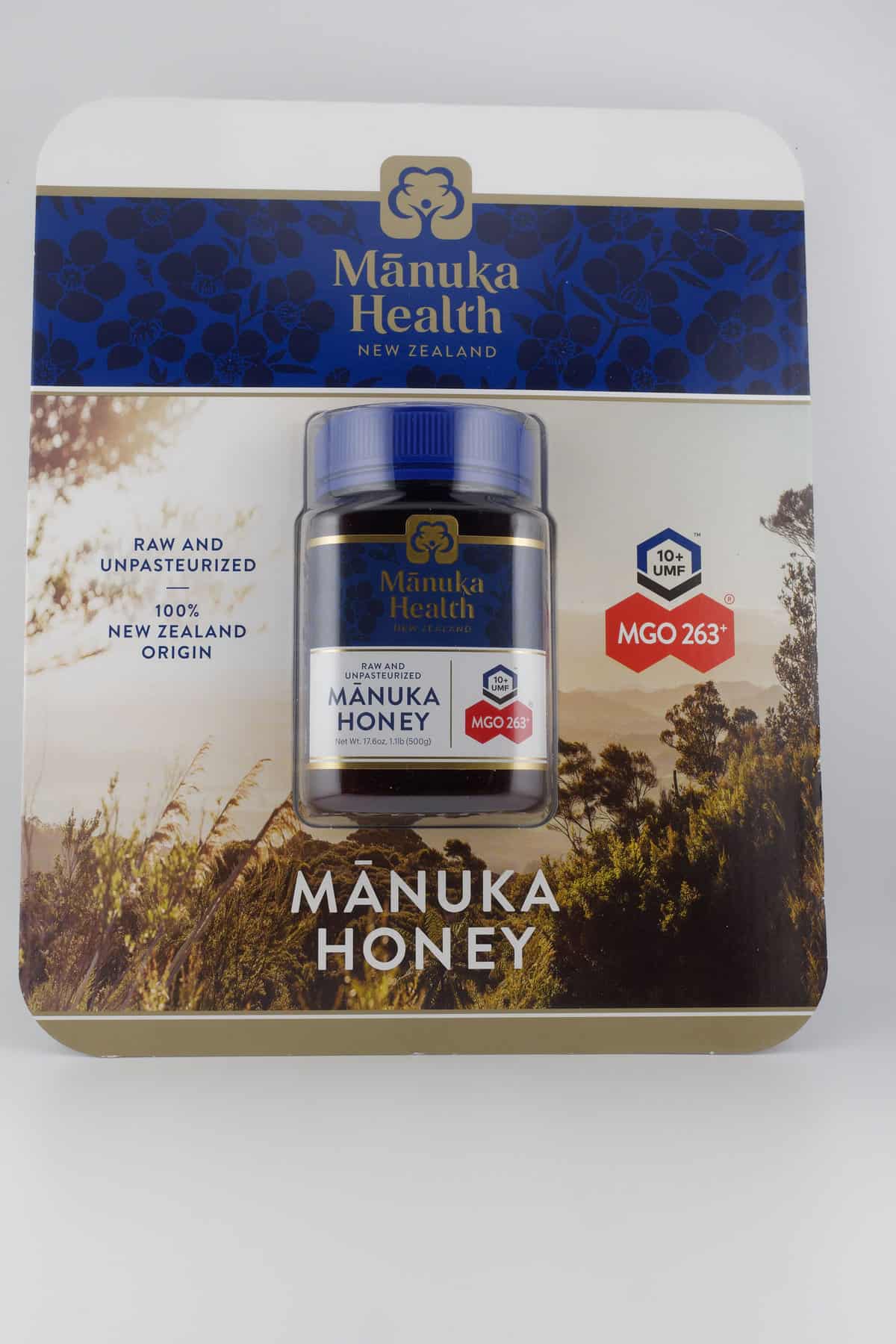 Manuka Health Raw Unpasteurized Honey Tall Retail