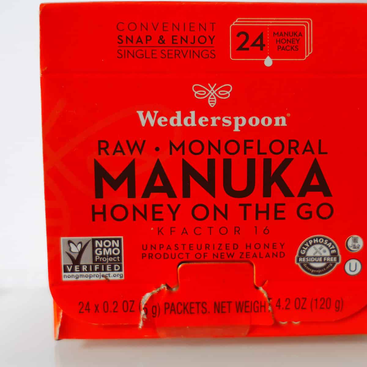 Wedderspoon on the go manuka honey